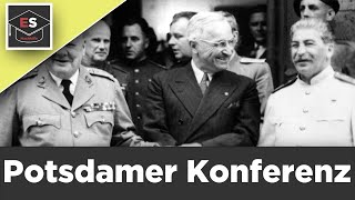 Die Potsdamer Konferenz 1945  Potsdamer Abkommen  Bedeutung Potsdamer Konferenz  einfach erklärt [upl. by Lael]