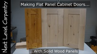 How to Make Professional Grade Flat Panel Cabinet Doors [upl. by Enelav80]