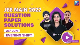 JEE Main 2022 Question Paper Solutions 25th June Shift 2  JEE Mains 2022 Paper Analysis amp Solutions [upl. by Leahcimed]