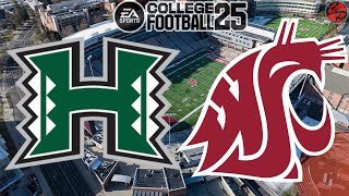 Hawaii vs Washington State Week 8 College Football 25 SIM [upl. by Yesnik]