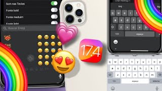 SAIU🤩TECLADO ESTILO IPHONE NO ANDROID COM CORREÇÃO  SOM NAS TECLAS EMOJIS IOS ATUALIZADO 2024 [upl. by Ydnelg]