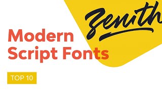 10 Top Beautiful Modern Script Fonts [upl. by Placido]