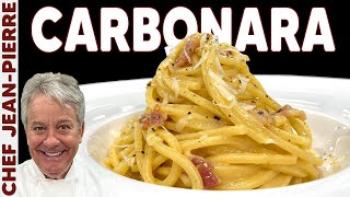 How to Make a Traditional Carbonara  Chef JeanPierre [upl. by Retsev]