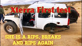 First test  Xterra Race Truck We broke it fixed it and ripped it [upl. by Gnemgnok]