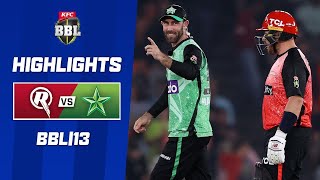 Melbourne Renegades v Melbourne Stars  BBL13 [upl. by Ardnoid]