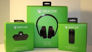 XBOX ONE Stereo headset media remote UNBOXING [upl. by Ilarrold]