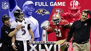 Super Bowl XLVII quotThe Harbaugh Bowlquot aka quotThe Blackoutquot  Ravens vs 49ers  NFL Full Game [upl. by Sallyann]