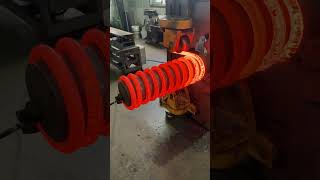 What s super big spring making by coil speed method machine springs method process producer [upl. by Osugi785]