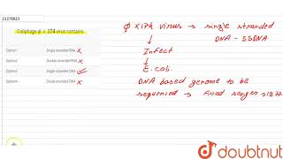 Coliphage phi xx 174 virus contains [upl. by Dittman]