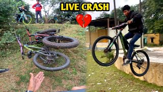 Chot Lag Gayi 🤕 New Fat Bike Crash [upl. by Ydnam]