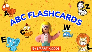 ⭐ABC Animals Flashcards for Kids  Fun Learning amp Educational Videos [upl. by Ahsikram937]