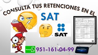 CONSTANCIA DE RETENCIONES y PERCEPCIONES Consuta RAPIDA🚀 en el SAT constancia ASALARIADO👨‍🚒📋 [upl. by Horan]