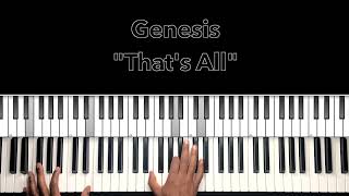 Genesis quotThats Allquot Piano Tutorial [upl. by Andreas]