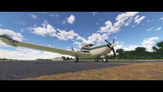 Accusim Comanche VFR Cross Country [upl. by Aimit]