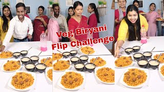 Bottle Flip And Win Chicken Biryani Challenge  Chicken Biryani Eating Challenge  Food Challenge [upl. by Nal]