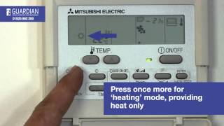 Mitsubishi Air Conditioning Control Panel How To Guide [upl. by Alleris]