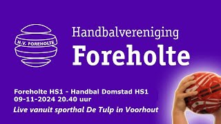 Foreholte HS1  Handbal Domstad HS1 09112024 [upl. by Arleyne]