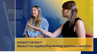 Masters in Applied Psychology and Data Analytics  Marquette University [upl. by Alithea]