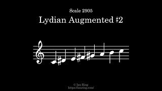 Scale 2905 Lydian Augmented Sharp 2 [upl. by Myrah57]