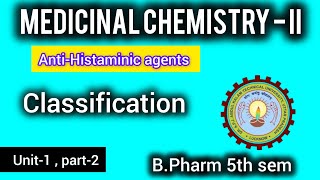 Anti  Histaminics agent classification  classification of antihistaminics  medicinal chemistry [upl. by Drofiar]