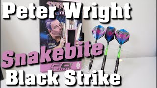 Peter Wright SNAKEBITE BLACK STRIKE Dart Review [upl. by Kire]