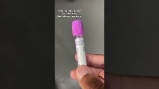 Blood of healthcare workers Phlebotomy phlebotomyusa phlebotomist phlebotomystudent [upl. by Mendie]