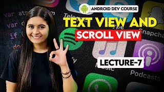 7 Text View and Scroll View  Android Tutorials in Hindi  Java and Kotlin [upl. by Carlyn]