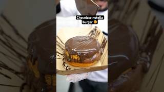 Chocolate burger😍 cakevideos cake chocolatecake food foodie nutella burger cakeshorts [upl. by Dragelin]