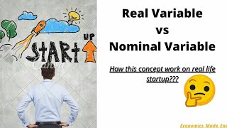 Real gdp  Real Variable vs Nominal Variable [upl. by Alida]