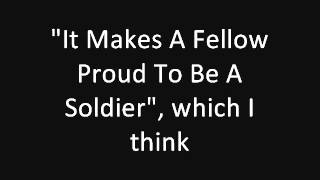 Tom Lehrer It Makes A Fellow Proud To Be A Soldier concert live 1959 [upl. by Nirihs83]