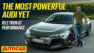 New Audi RS etron GT Performance review  925hp electric supersedan  Drive  Autocar India [upl. by Leese]