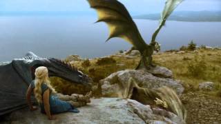 Daenerys Dragons Fight Full Scene S04 E01 [upl. by Eliades]