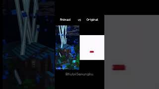 Animasi VS Original Ketika Hujan Tapi Ada Petir Saat Malam Hari animasi minecraft indonesia [upl. by Ut]