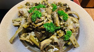 Carciofi in padella ￼Più facile che mai e una tecnica veloce per pulirli [upl. by Notnilc]