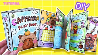 Tutorial Capybara Squishy Book DIY gamebook paperdiy quietbook [upl. by Huntley]