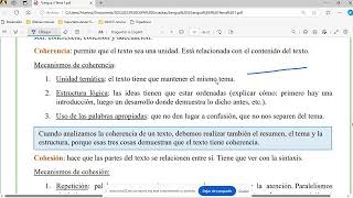 Propiedades textuales coherencia cohesión y adecuación Lengua II ESO Adultos 2024 [upl. by Ferdinand409]