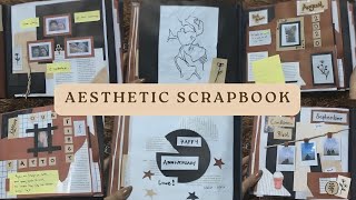 Recycled Aesthetic Scrapbook🌿 tutorial step by step [upl. by Nelag]