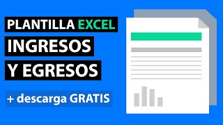 Plantilla de Ingresos y Egresos en Excel Descarga Gratis [upl. by Redle]