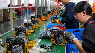 Inside the Chinese Factory The Fascinating Mass Production Journey of Gasoline Powered Chainsaws [upl. by Estevan]