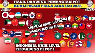 SEJARAH BARU TIMNAS HASIL DRAWING PEMBAGIAN POT KUALIFIKASI PIALA ASIA U23 [upl. by Atinrahs16]