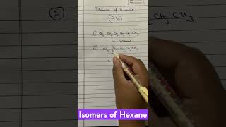 isomers of hexane ytshorts viral viralshort chemistry viralvideo [upl. by Inotna]