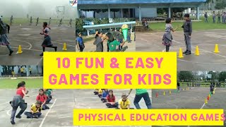 10 Recreational Games 10 Fun amp Easy Games for Kids  Physical Education Games  PE Class  Games [upl. by Titania119]