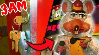 We Found KEYS at an ABANDONED Chuck E Cheese at 3AM HAUNTED [upl. by Irehc]