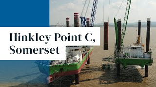 Installing six offshore liners at Hinkley Point C [upl. by Ellenar]