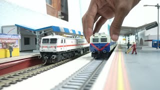 MEMU Model Train in Ho Scale ● Indian Railways Local Train memu [upl. by Ledua]