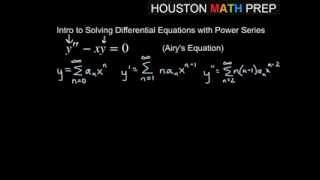 Solving Differential Equations with Power Series [upl. by Errol482]