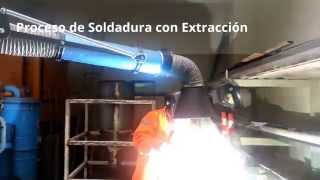 Extracción de Gases amp Humos de Soldadura GGE  ECO DEC [upl. by Payne]