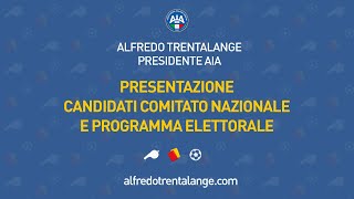 Conferenza Stampa Presentazione Candidato Presidente Alfredo Trentalange e Lista candidati [upl. by Saberhagen]