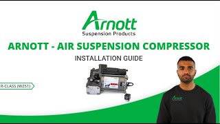 Arnott Air Suspension Compressor Installation Video for MercedesBenz RClass W251 [upl. by Farrah]