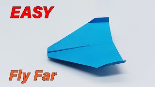 Paper Airplane Easy  How to Make Paper Airplane Easy that Fly Far [upl. by Sperling53]